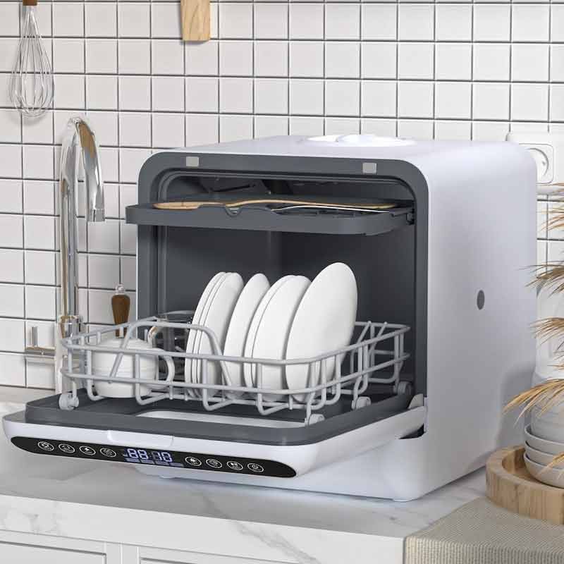 Countertop Dishwasher with 5L Built-in Water Tank 