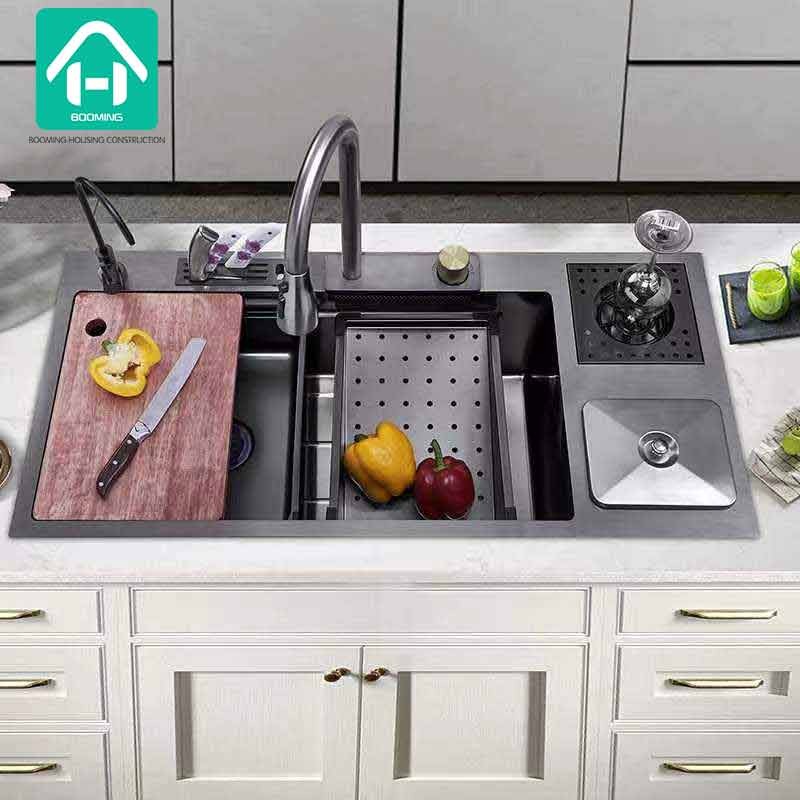 Kitchen Sink Mixers South Africa​ with Cup Washer and Trash Bin