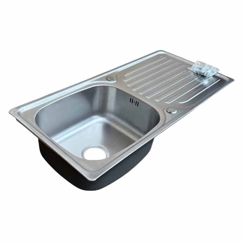 Single Bowl Stainless Steel Kitchen Sink with Drainer