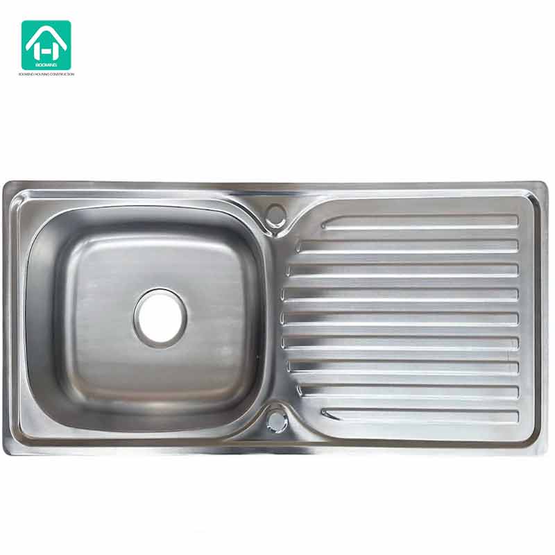 Single Bowl Stainless Steel Kitchen Sink with Drainer