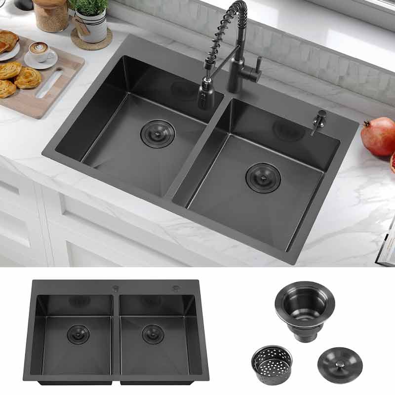 Factory Direct Black Kitchen Sink Double Kitchen Sink​