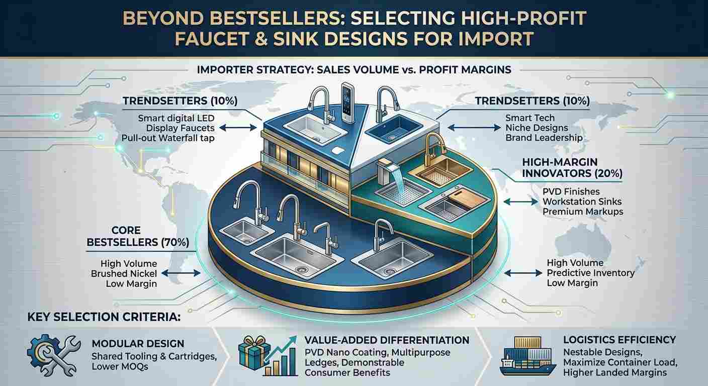 How to Select New Faucet & Sink Designs for Import: Sales & Margin Guide
