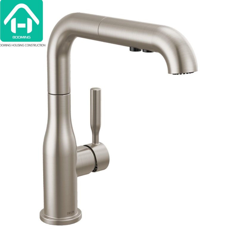 Single-hole pull-out faucet